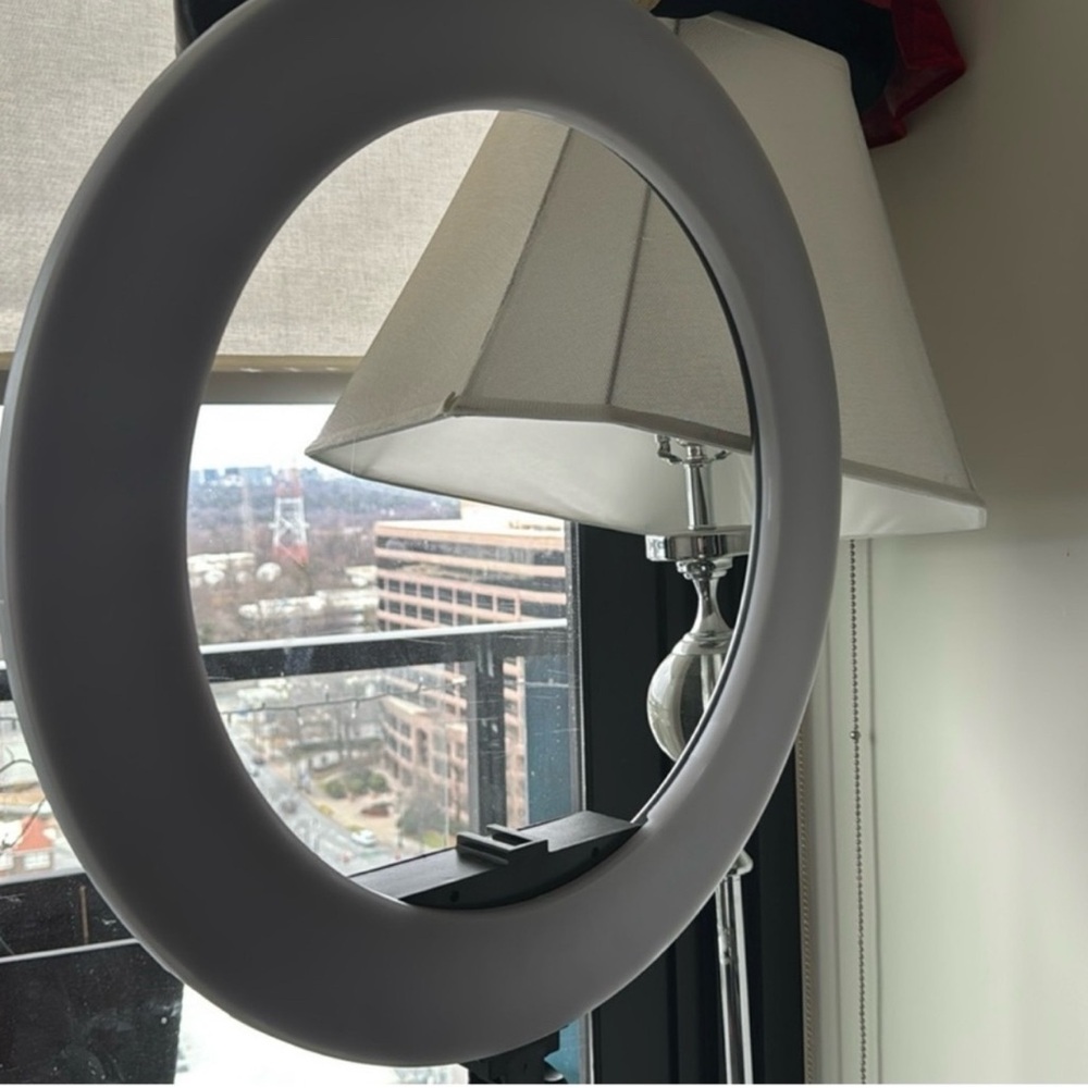 Modern White Ring Light for Home Decor